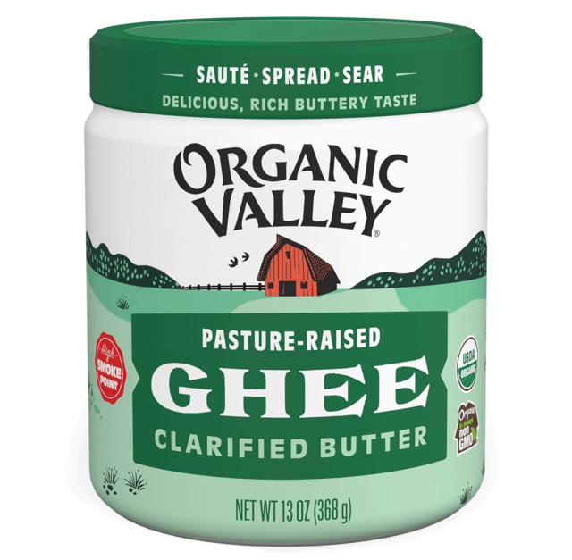 Organic Valley pasture-raised ghee jar